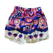 Blue/pink Oasis Mesh Shorts