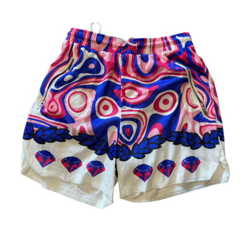 Blue/pink Oasis Mesh Shorts