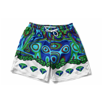 Blue/green Oasis Mesh Shorts